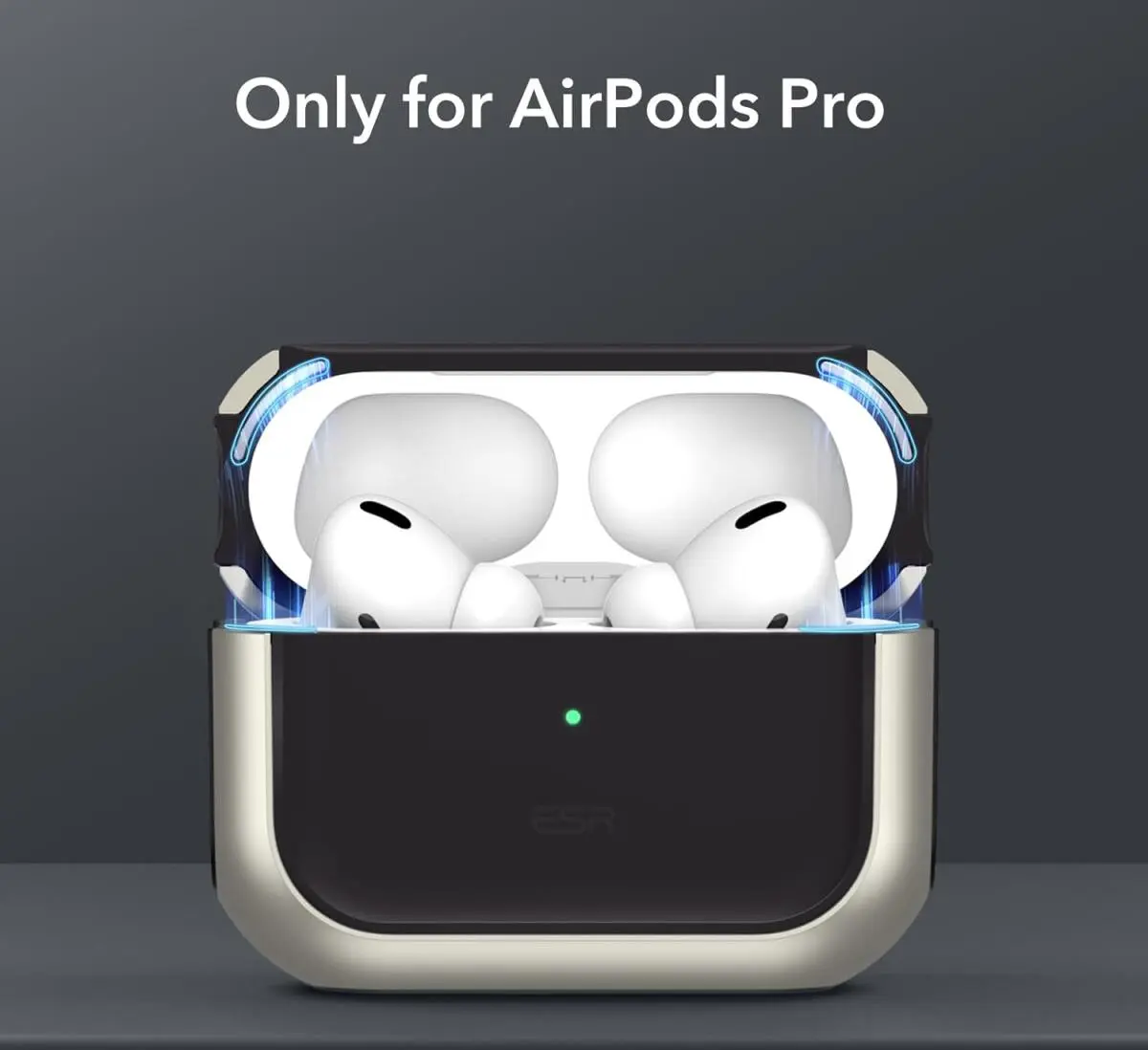 ESR Orbit Hybrid HaloLock Apple AirPods Pro 1/2 Hoesje MagSafe Titanium afbeelding 2