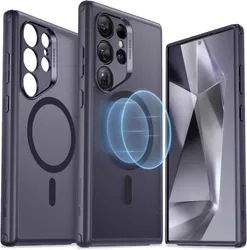 ESR Classic Hybrid Samsung Galaxy S24 Ultra Hoesje MagSafe / Qi2 Frosted Paars afbeelding