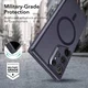 ESR Classic Hybrid Samsung Galaxy S24 Ultra Hoesje MagSafe / Qi2 Frosted Paars afbeelding 4