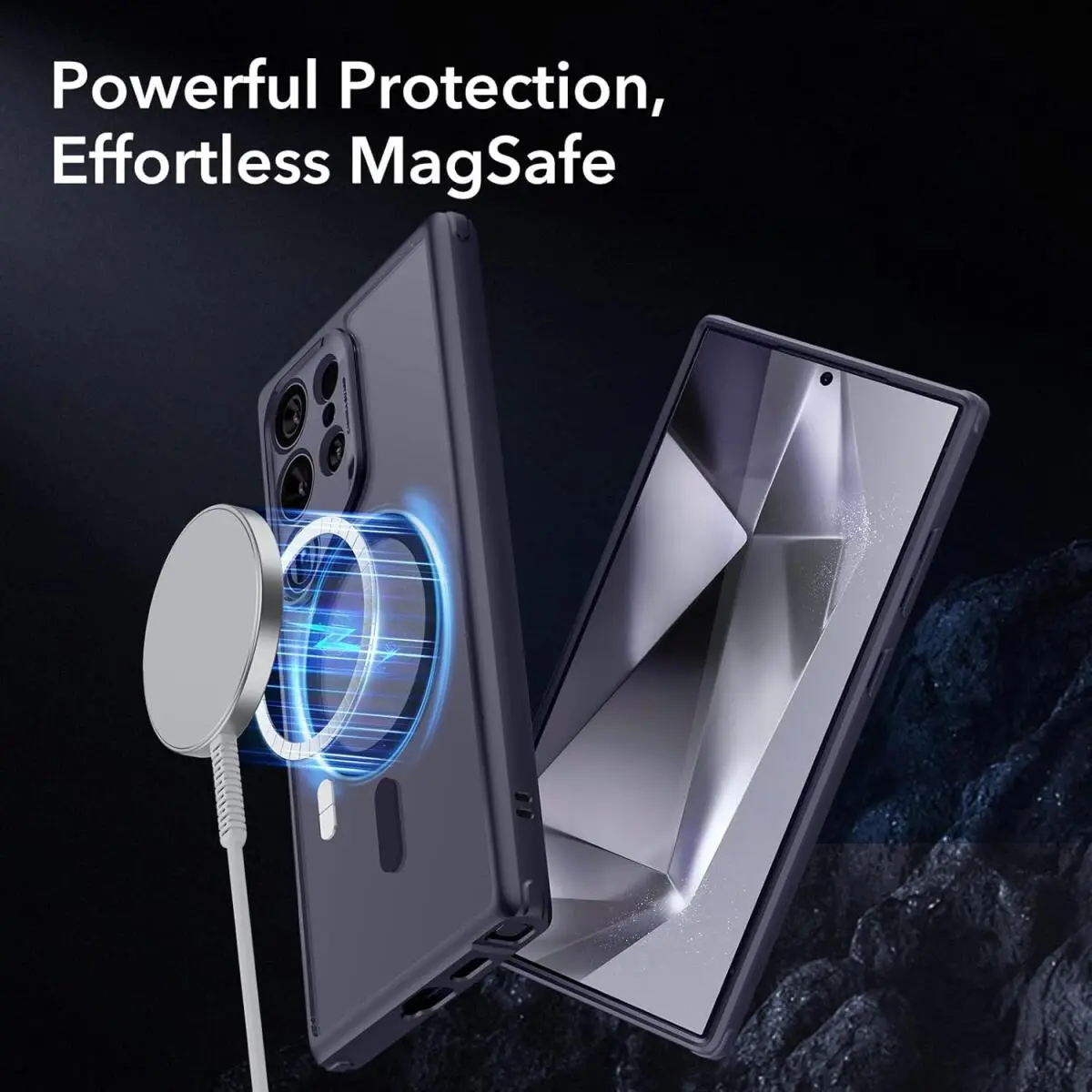 ESR Classic Hybrid Samsung Galaxy S24 Ultra Hoesje MagSafe / Qi2 Frosted Paars afbeelding 5