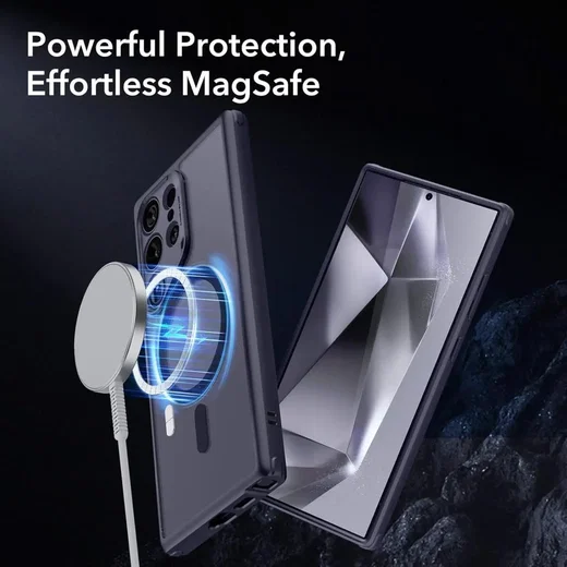 ESR Classic Hybrid Samsung Galaxy S24 Ultra Hoesje MagSafe / Qi2 Frosted Paars afbeelding 5