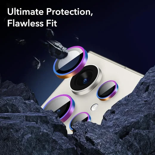 ESR Samsung Galaxy S24 Ultra Camera Lens Protector Chrome afbeelding 3