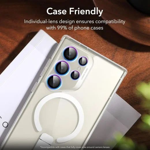 ESR Samsung Galaxy S24 Ultra Camera Lens Protector Chrome afbeelding 5
