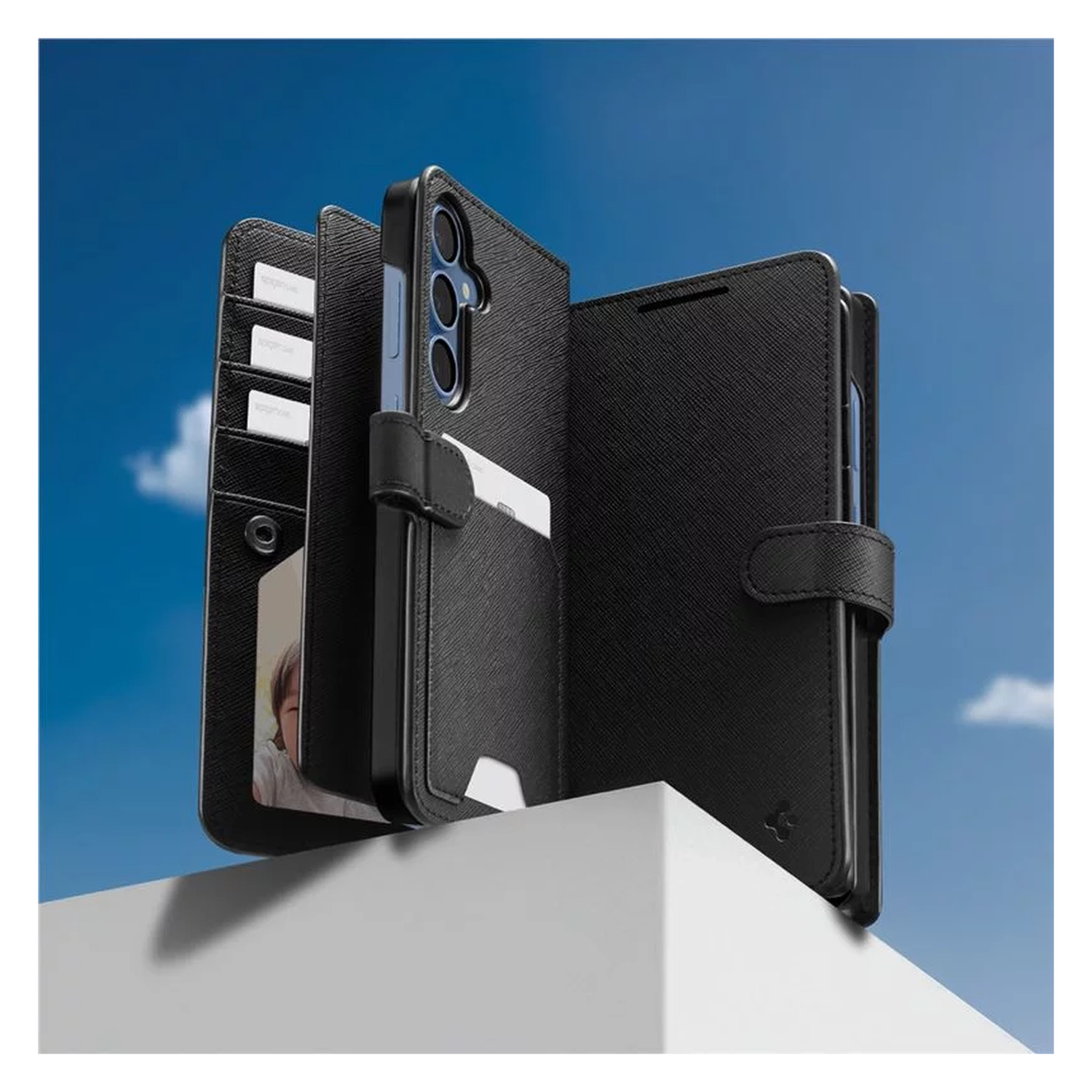 Spigen Wallet S Plus Samsung Galaxy S25 Plus Hoesje Book Case Zwart afbeelding 9