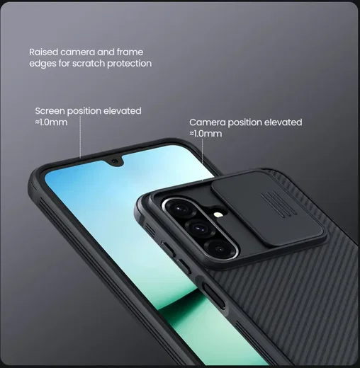 Nillkin CamShield Samsung Galaxy A26 Hoesje met Camera Slider Back Cover Groen afbeelding 11