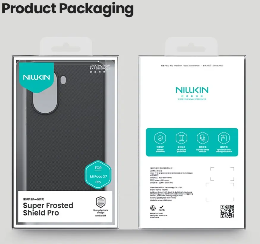 Nillkin Super Frosted Shield Xiaomi Poco X7 Pro Hoesje Back Cover Zwart afbeelding 15