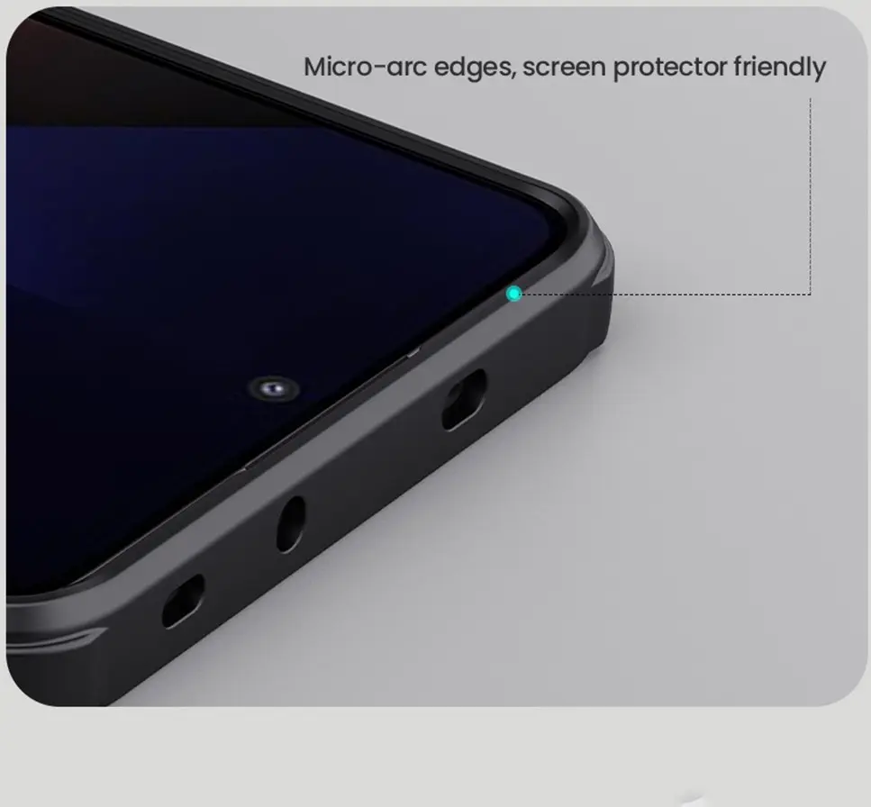 Nillkin Super Frosted Shield Xiaomi Poco X7 Pro Hoesje Back Cover Zwart afbeelding 7