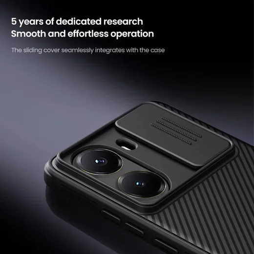 Nillkin CamShield Xiaomi Poco X7 Pro Hoesje met Camera Slider Back Cover Blauw afbeelding 7