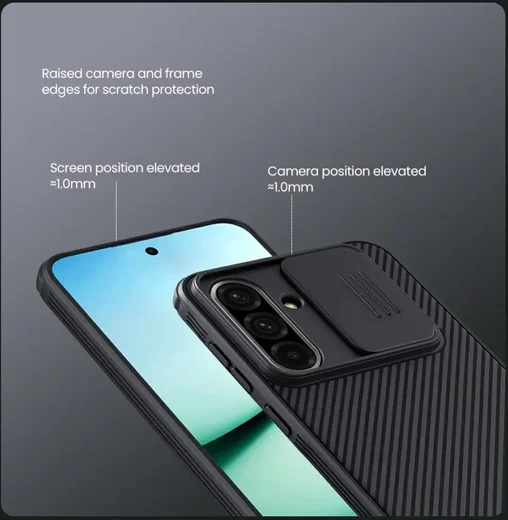 Nillkin CamShield Samsung Galaxy A36 Hoesje met Camera Slider Back Cover Blauw afbeelding 7