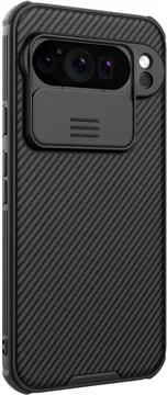 Nillkin CamShield Google Pixel 9 Pro Hoesje met Camera Slider Back Cover Zwart