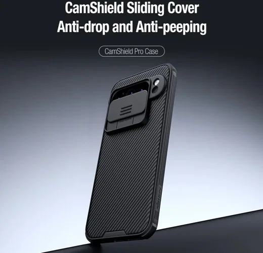 Nillkin CamShield Google Pixel 9 Pro XL Hoesje Camera Slider Back Cover Zwart afbeelding 4
