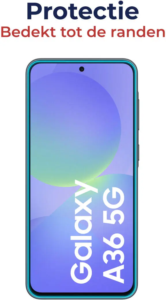 Rosso Samsung Galaxy A36 Tempered Glass Fingerprint en Case Friendly afbeelding 7