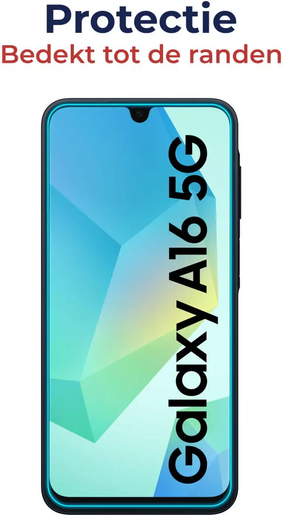 Rosso Samsung Galaxy A17 / A16 Tempered Glass Fingerprint en Case Friendly afbeelding 5