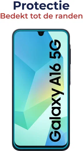 Rosso Samsung Galaxy A17 / A16 Tempered Glass Fingerprint en Case Friendly afbeelding 5