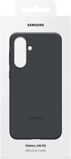 Origineel Samsung Galaxy A36 Hoesje Silicone Case Back Cover Zwart afbeelding 7