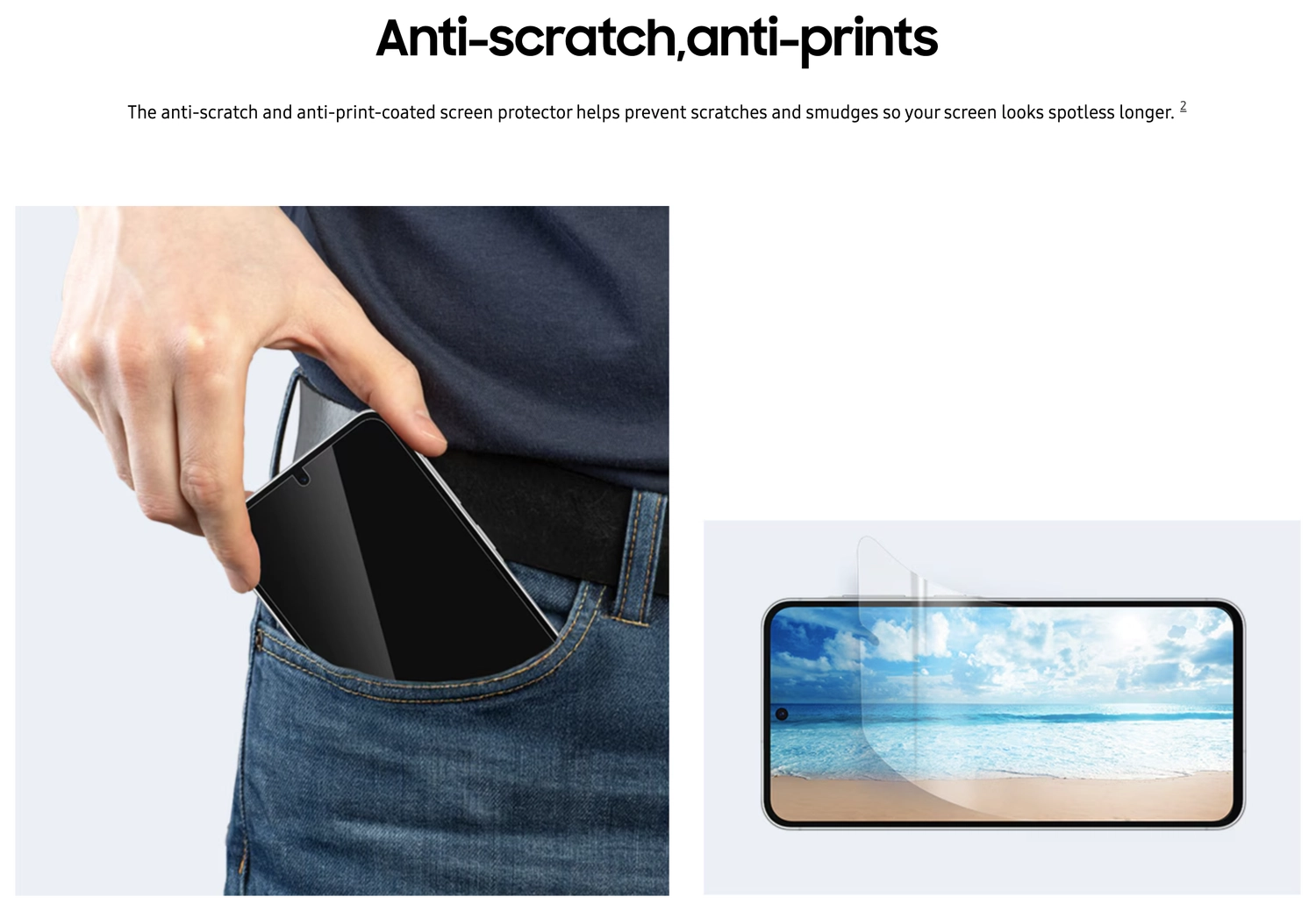 Originele Samsung Galaxy A56 Screen Protector Display Folie (2-Pack) afbeelding 3