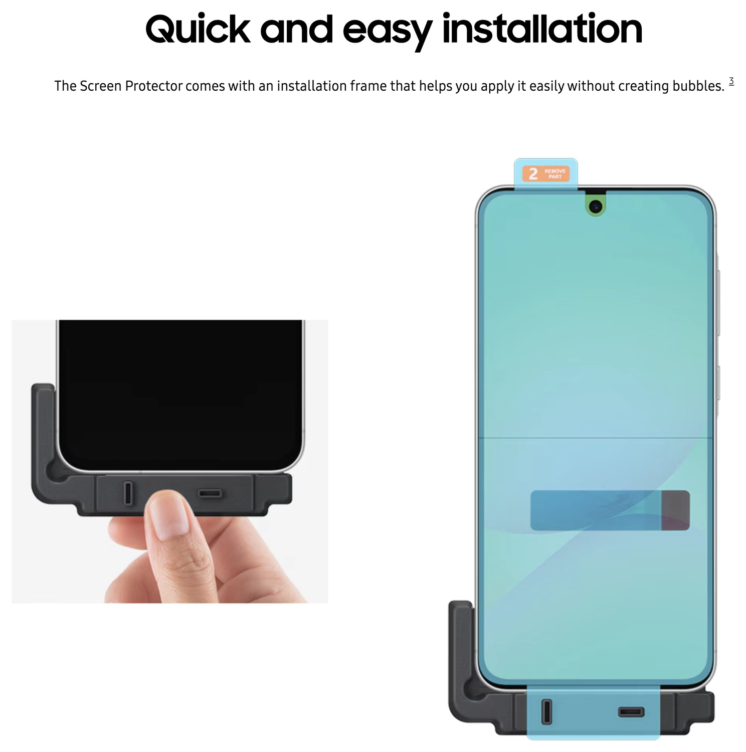 Originele Samsung Galaxy A56 Screen Protector Display Folie (2-Pack) afbeelding 4