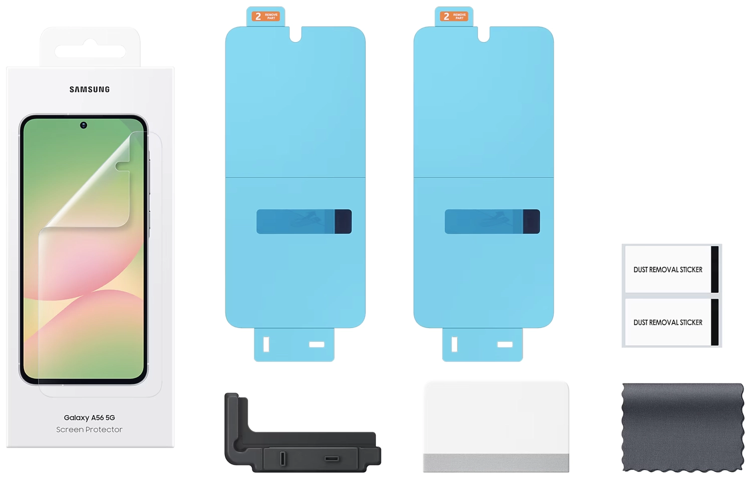 Originele Samsung Galaxy A56 Screen Protector Display Folie (2-Pack) afbeelding 7