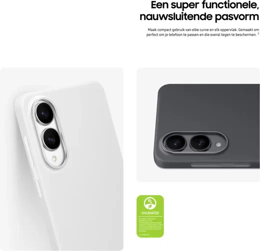 Origineel Samsung Galaxy S25 Edge Hoesje Silicone Case Back Cover Zwart afbeelding 3