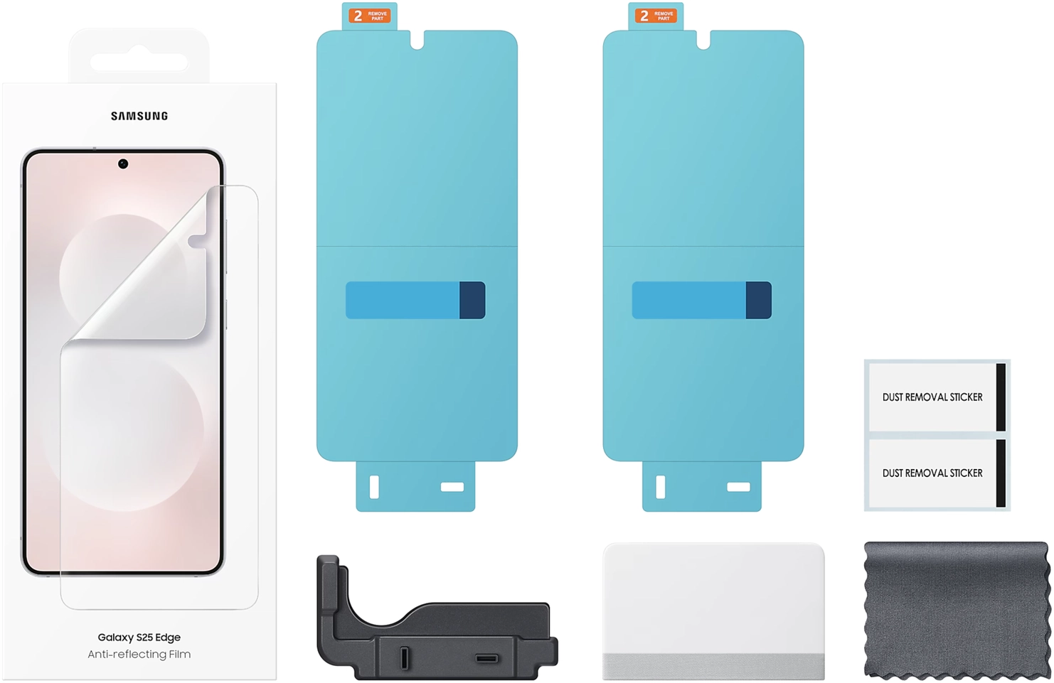 Originele Samsung Galaxy S25 Edge Screen Protector Display Folie (2-Pack) afbeelding 6