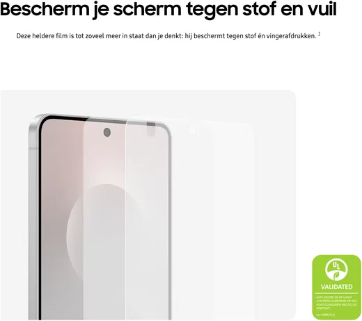 Originele Samsung Galaxy S25 Edge Screen Protector Display Folie (2-Pack) afbeelding 3