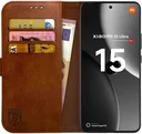 Rosso Element Xiaomi 15 Ultra Hoesje Book Case Wallet Bruin