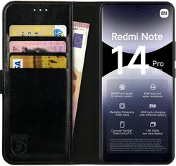 Rosso Element Xiaomi Redmi Note 14 Pro 5G Hoesje Book Case Wallet Zwart afbeelding