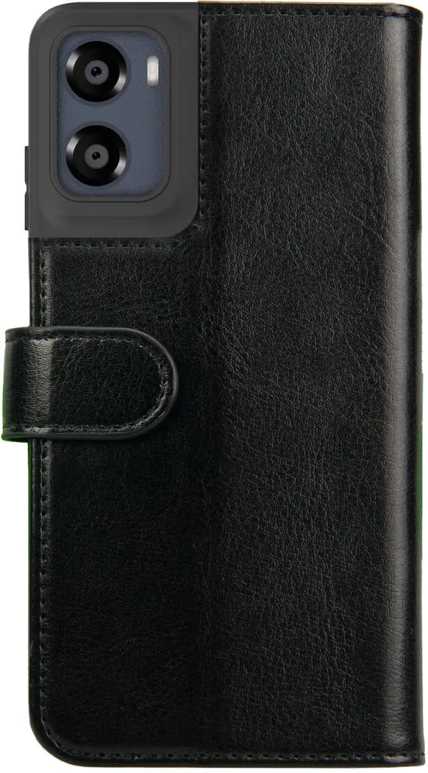 Rosso Element Motorola Moto E15 Hoesje Book Case Wallet Zwart afbeelding 2