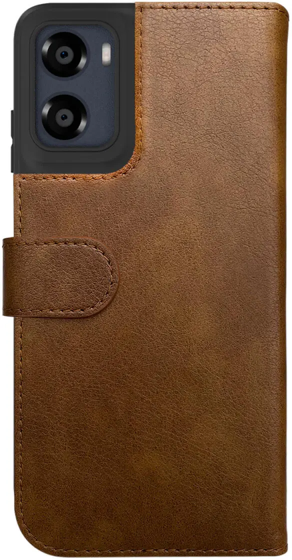 Rosso Element Motorola Moto E15 Hoesje Book Case Wallet Bruin afbeelding 2