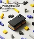 Ringke Bitmap Silicone Magnetic iPhone 16 Hoesje MagSafe Back Cover Zwart afbeelding 5