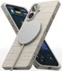 Ringke Bitmap Silicone Magnetic iPhone 16 Hoesje MagSafe Back Cover Beige afbeelding 2