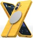 Ringke Bitmap Silicone Magnetic iPhone 16 Hoesje MagSafe Back Cover Geel afbeelding 2