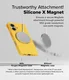 Ringke Bitmap Silicone Magnetic iPhone 16 Hoesje MagSafe Back Cover Geel afbeelding 8