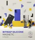 Ringke Bitmap Silicone Magnetic iPhone 16 Hoesje MagSafe Back Cover Blauw afbeelding 10