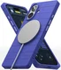 Ringke Bitmap Silicone Magnetic iPhone 16 Hoesje MagSafe Back Cover Blauw afbeelding 2