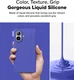 Ringke Bitmap Silicone Magnetic iPhone 16 Hoesje MagSafe Back Cover Blauw afbeelding 4