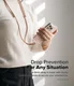 Ringke Holder Link & Flow Shoulder Strap - Universeel Telefoonkoord Oranje Roze afbeelding 2