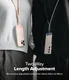 Ringke Holder Link & Flow Shoulder Strap - Universeel Telefoonkoord Oranje Roze afbeelding 3