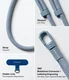 Ringke Holder Link & Flow Shoulder Strap - Universeel Telefoonkoord Blauw afbeelding 4