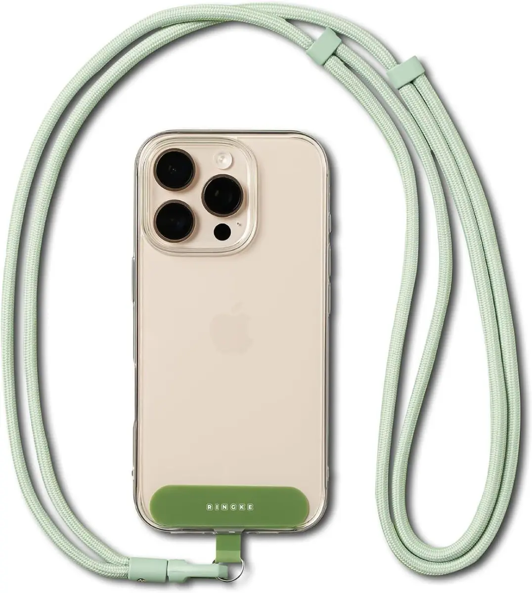 Ringke Holder Link & Flow Shoulder Strap - Universeel Telefoonkoord Mint afbeelding 1