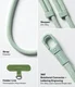 Ringke Holder Link & Flow Shoulder Strap - Universeel Telefoonkoord Mint afbeelding 5