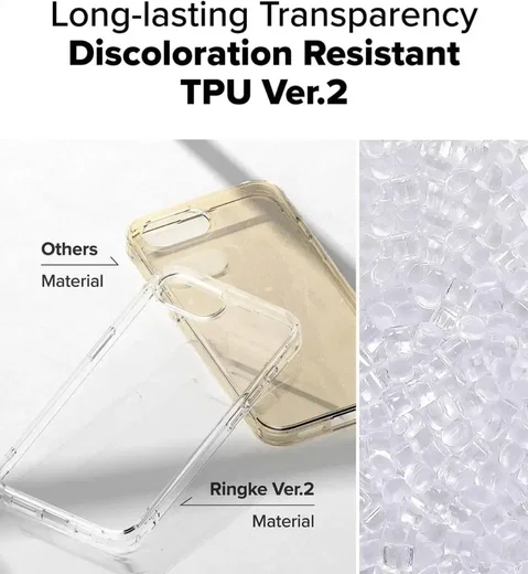 Ringke Fusion Apple iPhone 17e / 16e Hoesje Back Cover Transparant afbeelding 5
