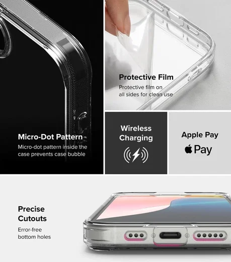 Ringke Fusion Apple iPhone 17e / 16e Hoesje Back Cover Transparant afbeelding 6