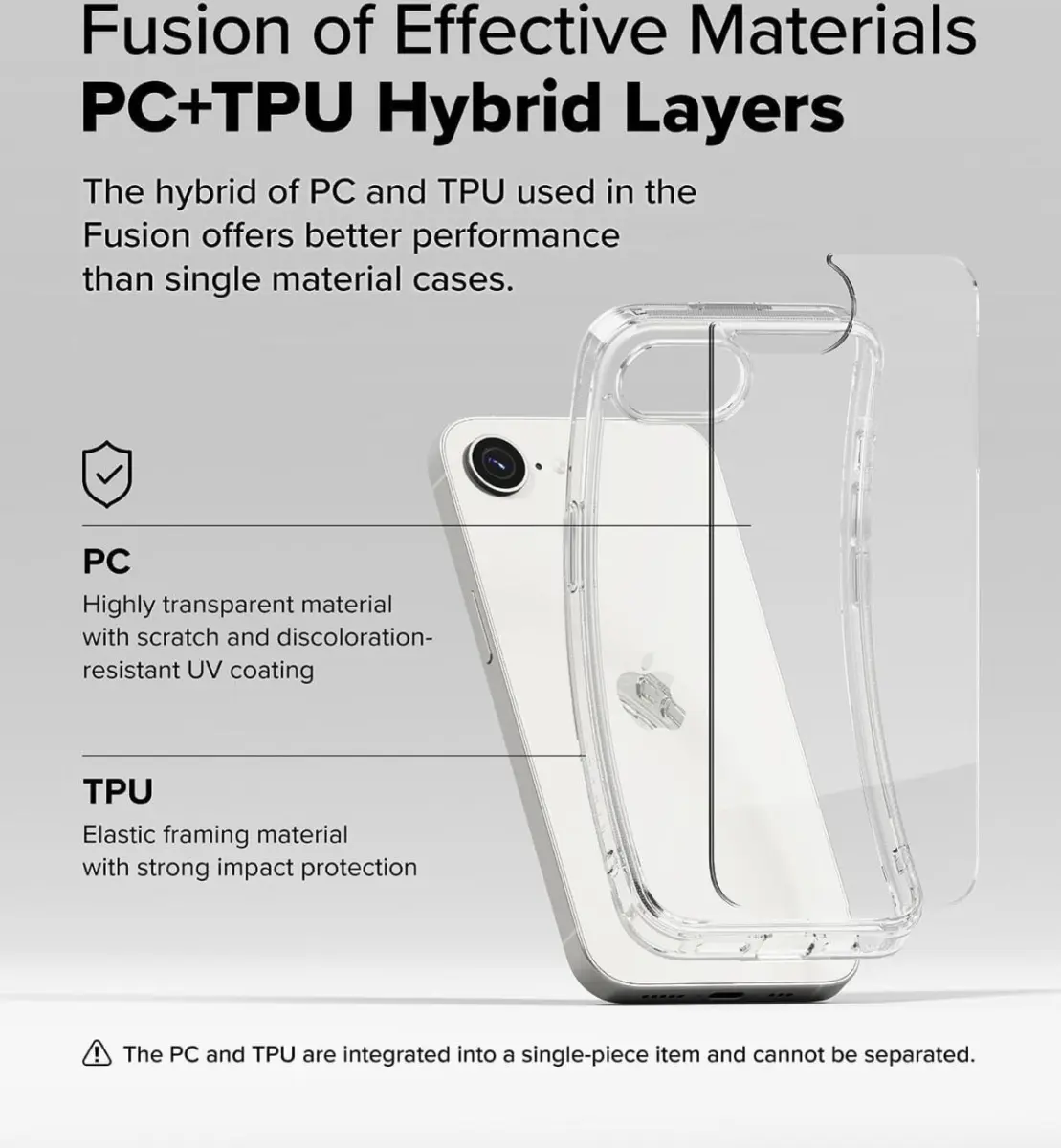 Ringke Fusion Apple iPhone 17e / 16e Hoesje Back Cover Transparant afbeelding 8