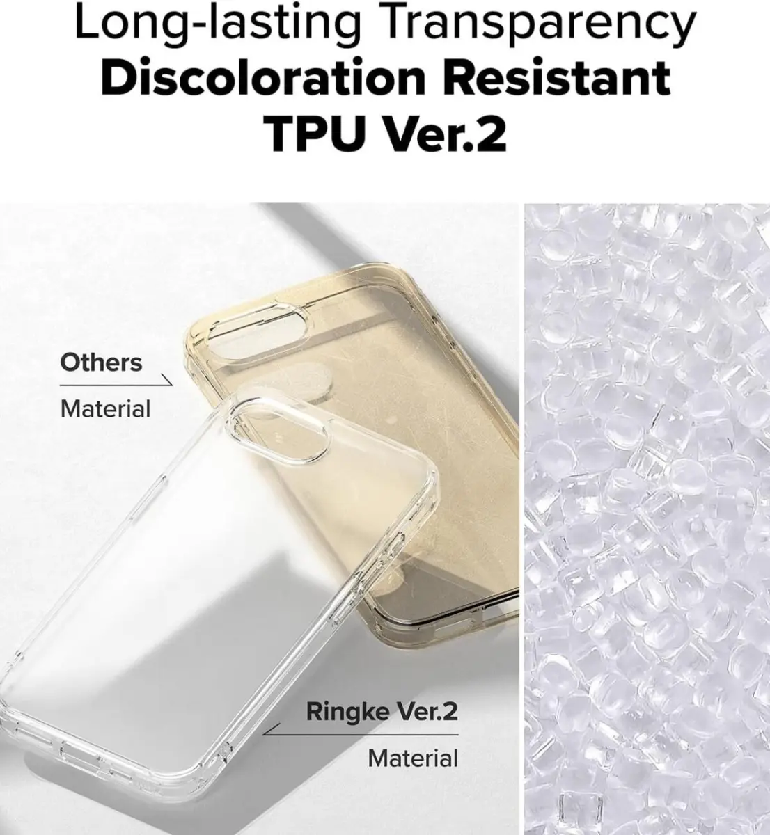 Ringke Fusion Apple iPhone 17e / 16e Hoesje Back Cover Matte Transparant afbeelding 6