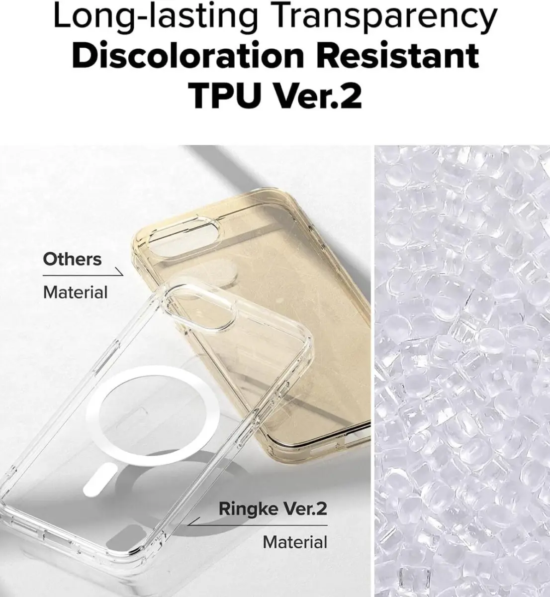 Ringke Fusion Magnetic iPhone 17e / 16e Hoesje MagSafe Back Cover Transparant afbeelding 6