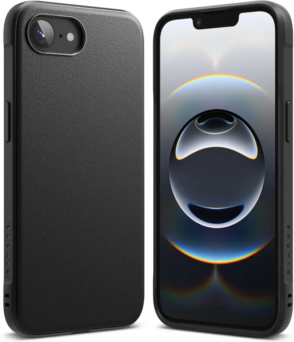 Ringke Onyx Apple iPhone 17e / 16e Hoesje Flexibel TPU Back Cover Zwart afbeelding 1