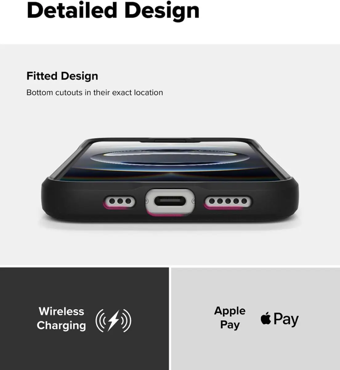 Ringke Onyx Apple iPhone 17e / 16e Hoesje Flexibel TPU Back Cover Zwart afbeelding 8