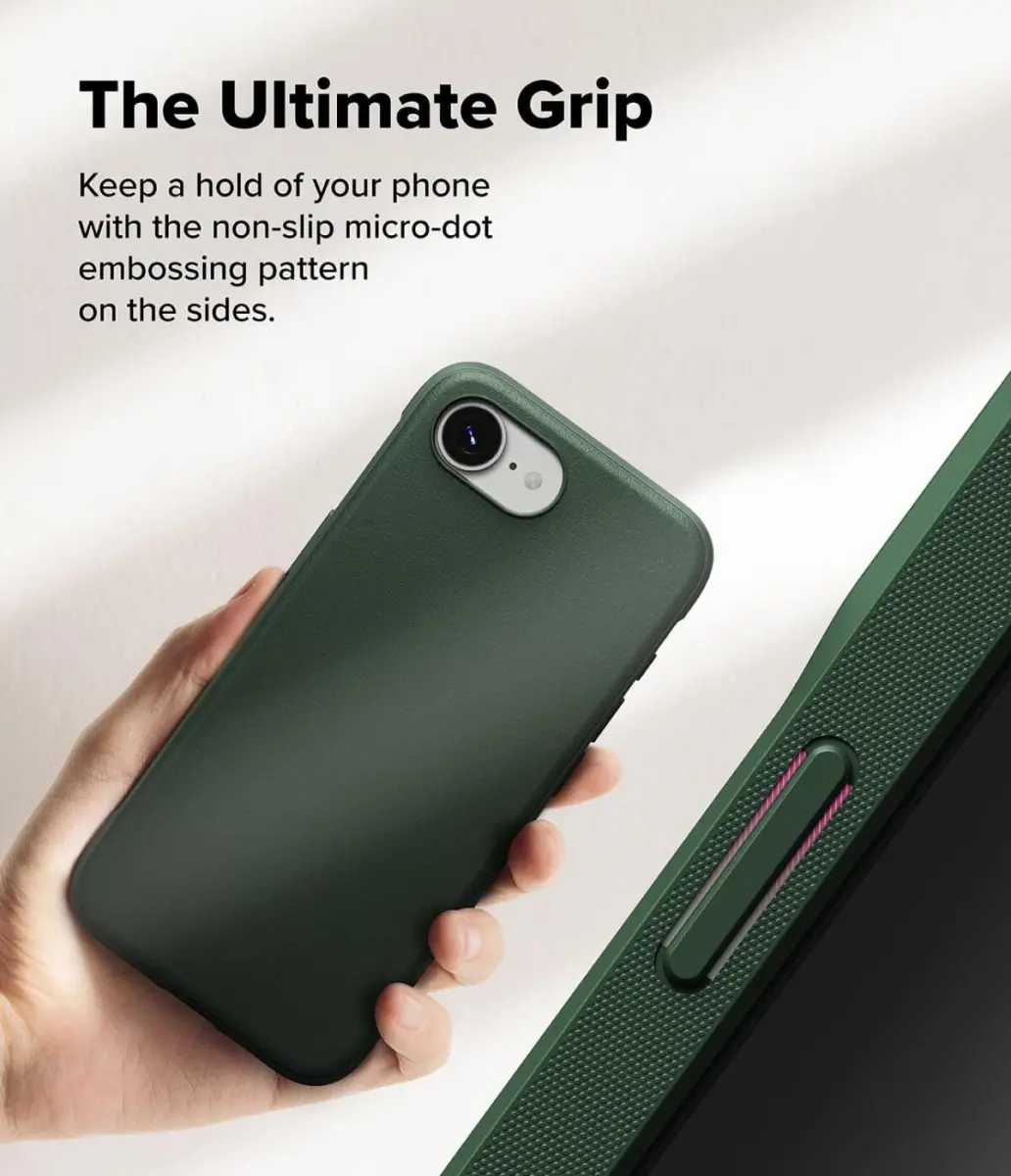 Ringke Onyx Apple iPhone 17e / 16e Hoesje Flexibel TPU Back Cover Groen afbeelding 5