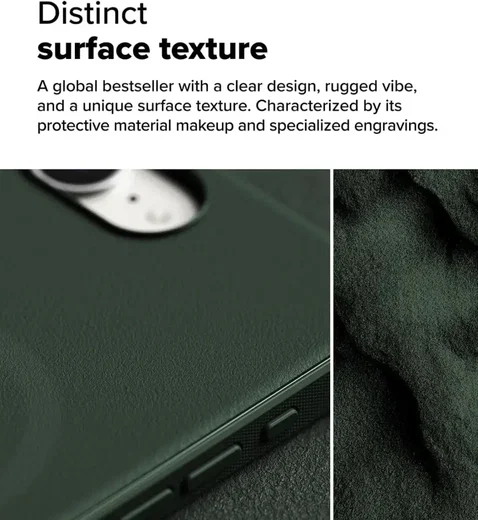 Ringke Onyx Magnetic iPhone 17e / 16e Hoesje MagSafe Back Cover Groen afbeelding 7